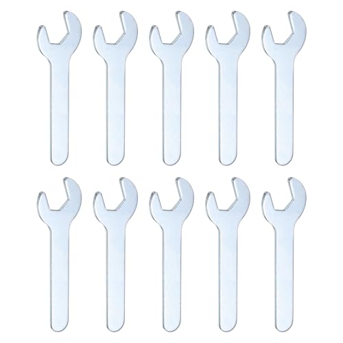 10pcs Small Open End Wrench 10x70x1.8mm Metric U (10 Count)
