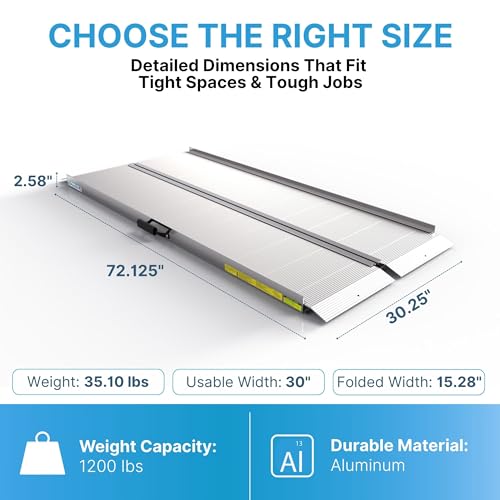 Traverse Aluminum Singlefold Folding Ramp