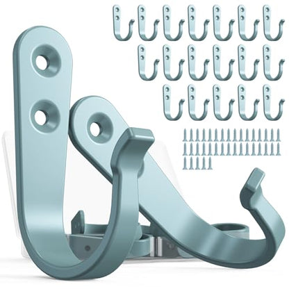 20 Pack Coat Hooks for Hanging (20 Count)