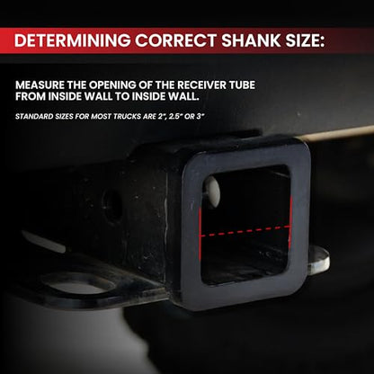 Solid Shank Adjustable Tow Hitch with Dual