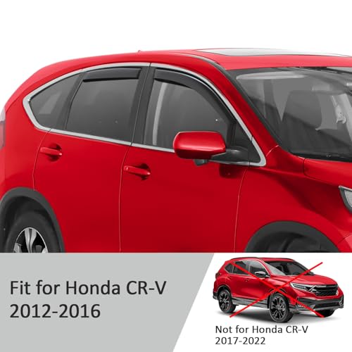 in Channel Extra Durable Rain Guards for Honda CR (4 Count)