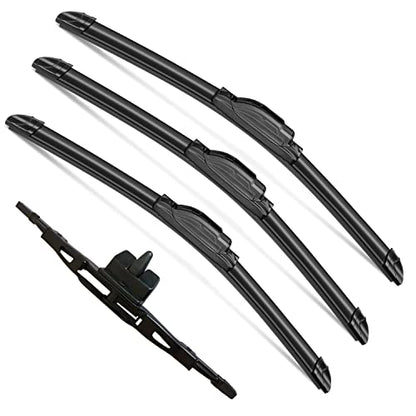 4Pcs Wipers Blades for Toyota FJ Cruiser 2007 (4 Count)