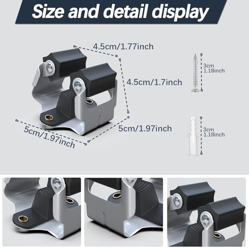 25 Pack Mop and Broom Holder Big Size Hanging 1 KG Extra (25 Count)