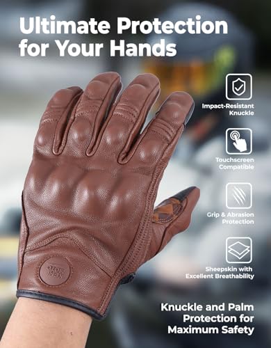 Motorcycle Leather Gloves