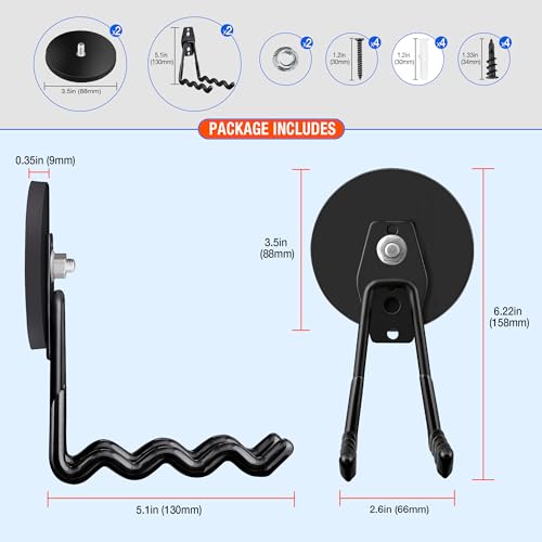 Large Strong Magnetic Hooks Heavy Duty (2 Count)