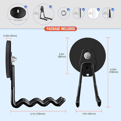 Large Strong Magnetic Hooks Heavy Duty (2 Count)