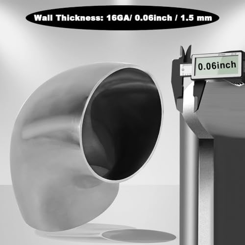 Stainless 4 Inch 90° Mandrel Bend Elbow