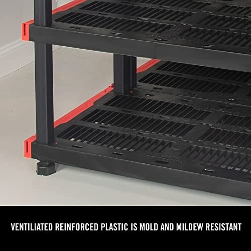 Craftsman 4 Tier Heavy Duty Plastic Storage Shelves