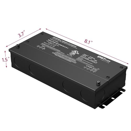 96W 24V 5-in-1 Dimmable LED Driver,AC 110-277V to DC Power Supply