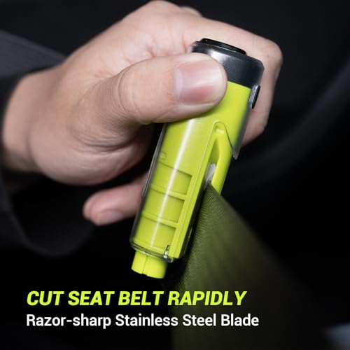 Window Breaker Seatbelt Cutter with Flashlight (2 Count)