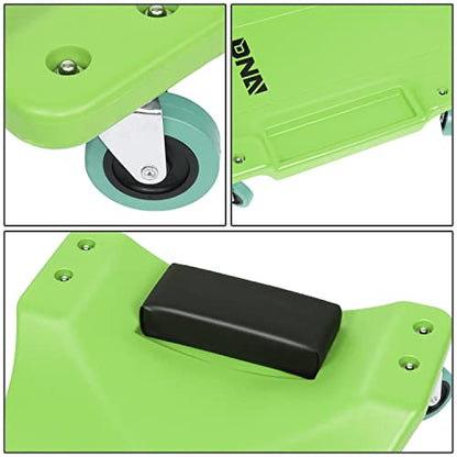 40Inch Low Profile Plastic Rolling Garage Shop Creeper with Padded Headrest