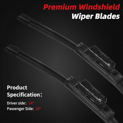24"+19" Windshield Wipers Replacement for VW Volkswagen Jetta 2011