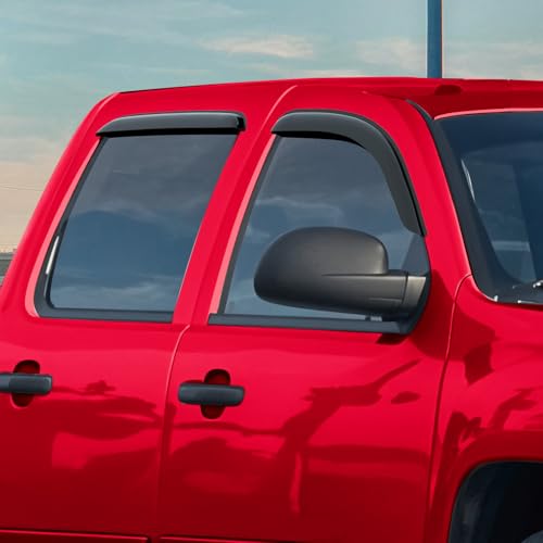 Tape on Extra Durable Rain Guards for Trucks Chevrolet (4 Count)
