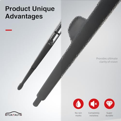 Rear Windshield Wiper Arm Blade Set