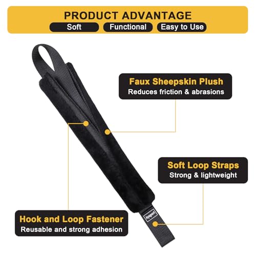 Soft Loop Tie Down Straps for Protecting Motorcycle (8 Count)