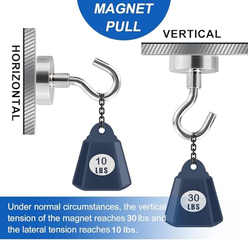 Magnetic Hooks Heavy Duty (4 Count)