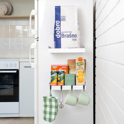 2 Pack Magnet Spice Rack For Refrigerator (2 Count)