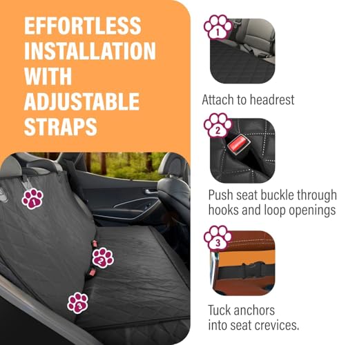 Dog Car Seat Cover for Back Seat
