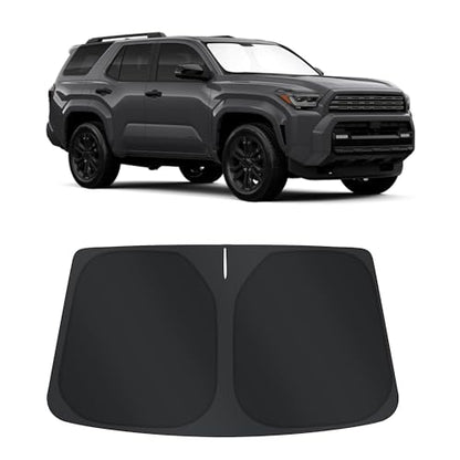 Sun Shade for Toyota 4Runner 2025 2026 Accessories Windshield Sun Shade Window Shade UV Rays Protection Sun Visor Cover with Steering Wheel Sunshade Storage Bag