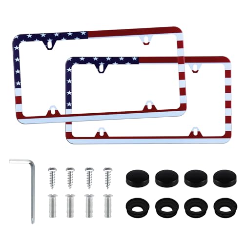 American Flag License Plate Frames