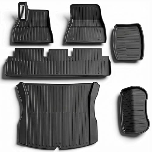 6Pcs Floor Mats for Tesla Model 3 Highland 2024 (6 Count)