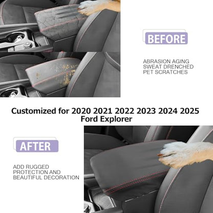 2026 Explorer Center Console Cover Compatible with 2020 2021 2022 2023 2024 2025 2026 Explorer Active