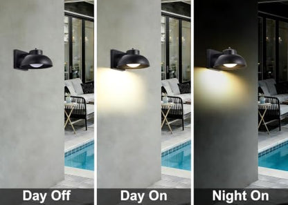 Black Exterior Light Fixtures (2 Count)
