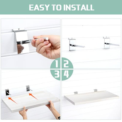 Wooden Floating Shelves for Wall Set of 4 (4 Count)