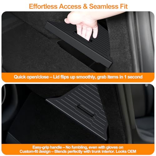 Trunk Storage Bins for 2025 2026 Tesla Model Y Juniper (2 Count)