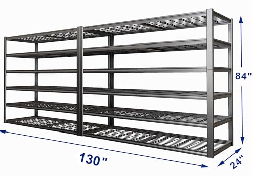 65" W Garage Shelving Heavy Duty (2 Count)