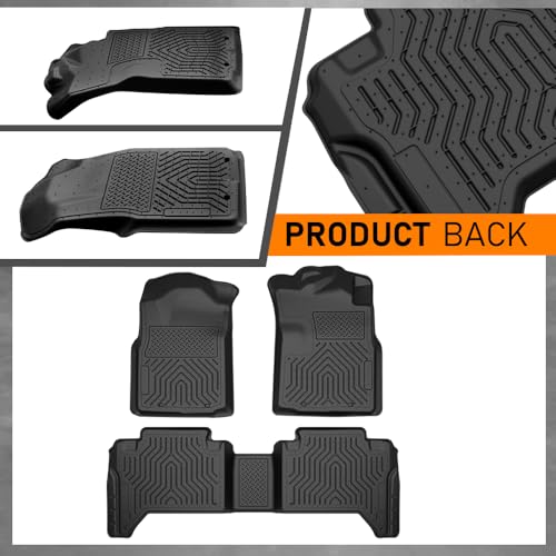 TPE Floor Mats Fit Toyota Tacoma Double Cab 2005 (3 Count)