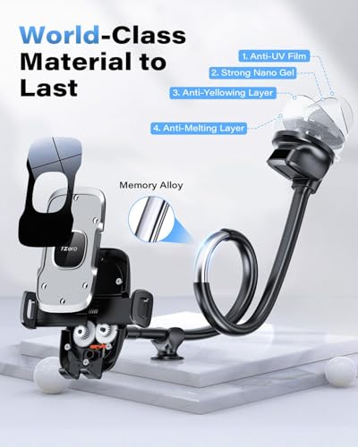 Solid Car Truck Phone Mount Holder with 14