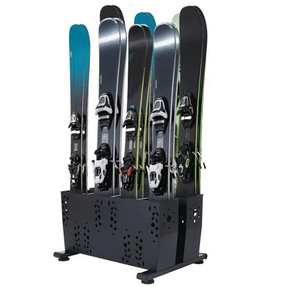 Freestanding Ski Storage Rack for 4 Pairs
