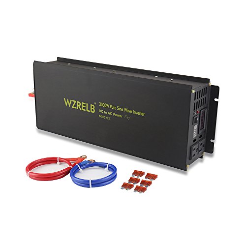 Power Inverter 3000W Pure Sine Wave Inverter 24V 120V Dc AC Converter