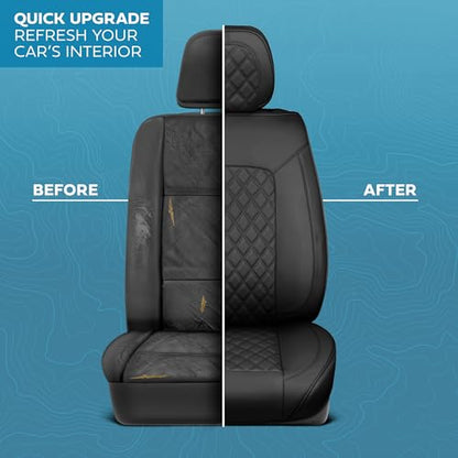 Curated Onyx Leather Seat Covers for Cars & SUVs