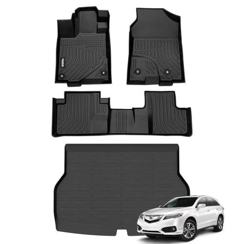 All Weather Floor Mats & Cargo Liner for Acura RDX 2016 2017 2018 Custom Fit Waterproof Durable Easy to Clean fit for Acura RDX 2016
