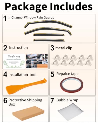in Channel Window Visors Rain Guards for Nissan Rogue 2021