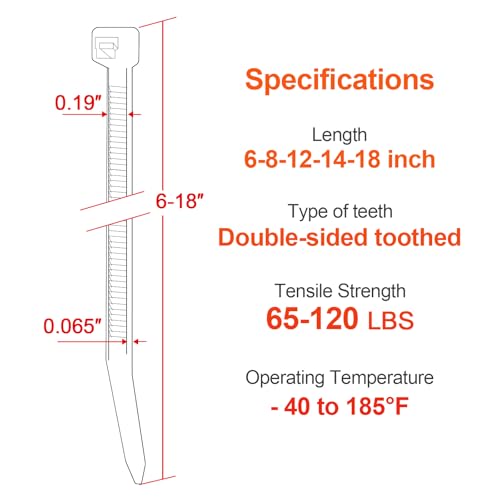 Zip Ties Assorted Size