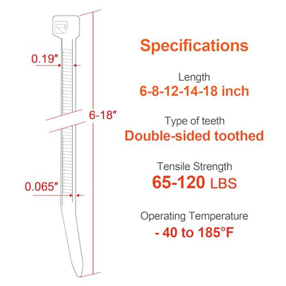 Zip Ties Assorted Size