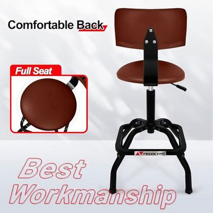 Shop Stool with Backrest