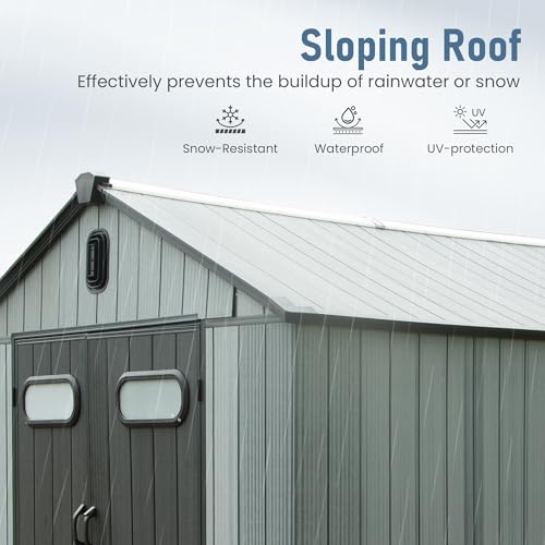 Domi 6x4 FT Resin Outdoor Storage Shed