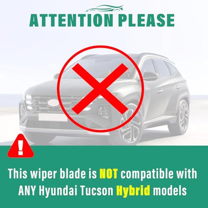Windshield Wiper Blades Replacement for Hyundai Tucson 2022