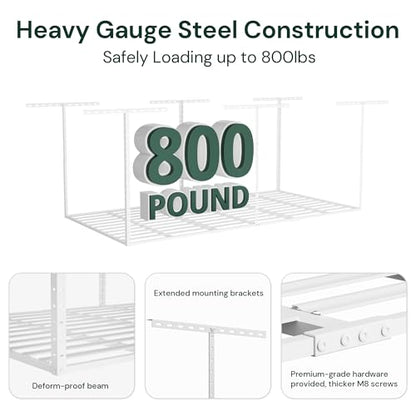 3x8 Garage Storage Overhead Rack Organization