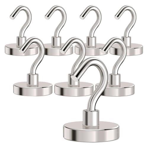 Magnetic Hooks Heavy Duty 120LB+ Strong Magnet with Hook