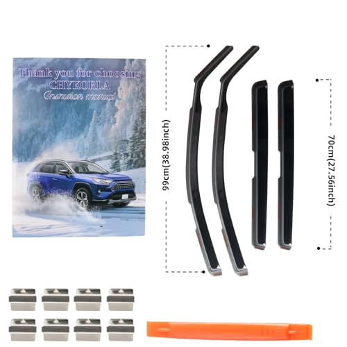 in Channel Rain Guards Fit for Chevrolet Chevy Suburban 2021 (4 Count)
