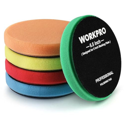 6.5 Inch Buffing Sponge Pads (5 Count)