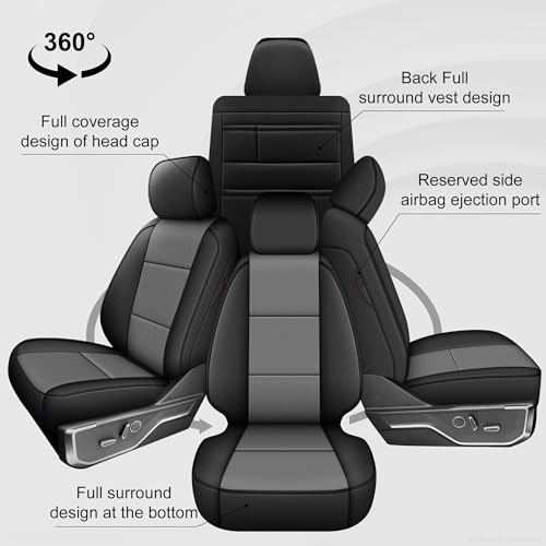 Custom Fit Front Seat Covers for Ford F150 2015 (2 Count)