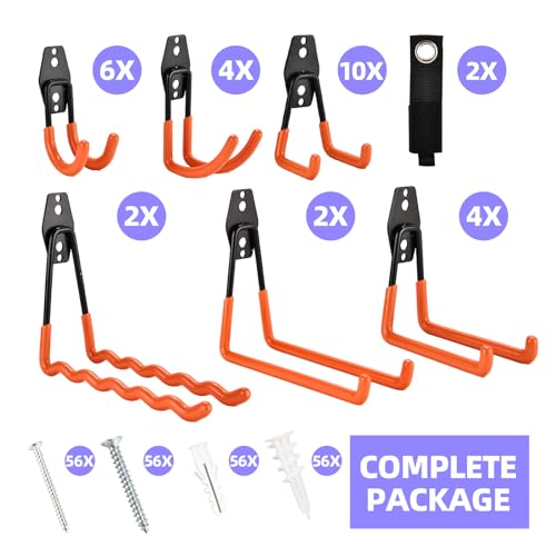 30 Pack Heavy Duty Steel Storage Hooks (30 Count)
