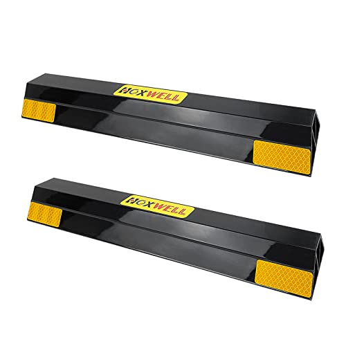 New Updated) 16" 2 Pcs Heavy Duty Parking Aid for Garage Walls, Parking Gadgets Protects Car, Parking Stopper Easy to Install 2 Packs, 16" L x 3.7" W x 1.8" H