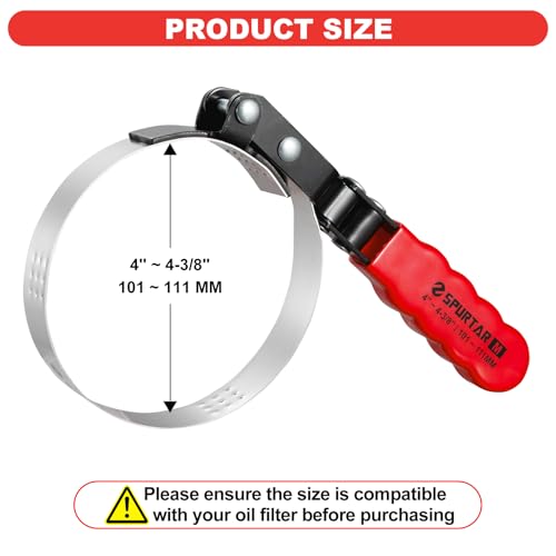 Medium Oil Filter Wrench Adjustable Swivel Oil Filter Removal Tool